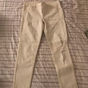 Fire Los Angeles white ripped skinny jeans size 7
